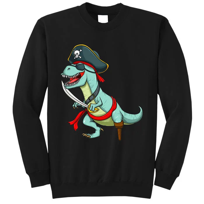 Pirate Dinosaur T Rex Funny Tyrannosaurus Halloween Costume Sweatshirt