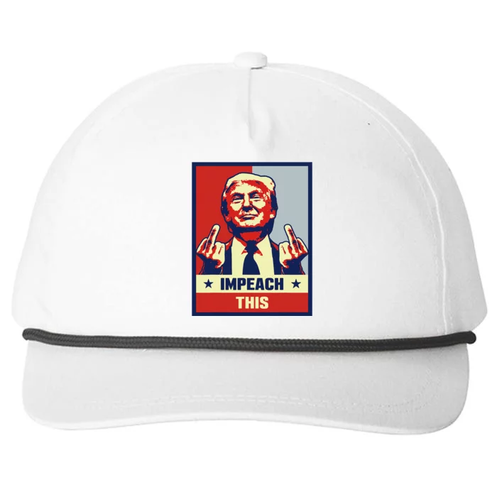 Pro Donald Trump Gifts Republican Conservative Impeach This Snapback Five-Panel Rope Hat