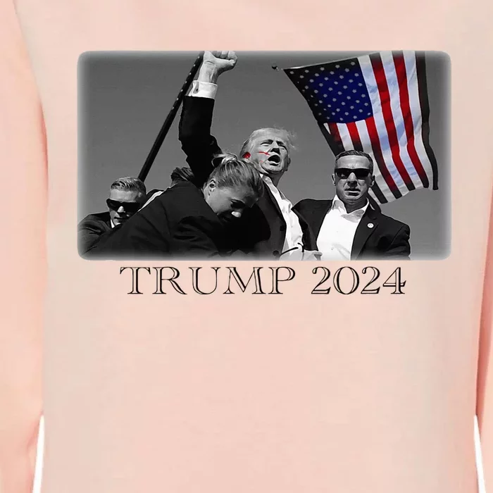 President Donald Trump 2024 Failed Attempt Usa Patriotic Womens California Wash Sweatshirt