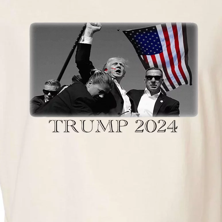 President Donald Trump 2024 Failed Attempt Usa Patriotic Garment-Dyed Women's Muscle Tee