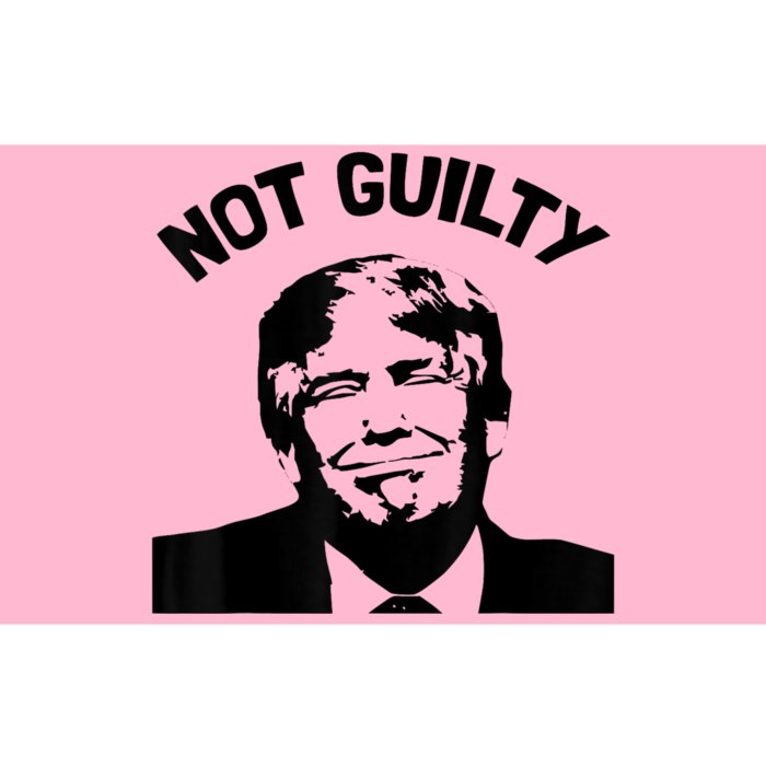 President Donald Trump Mugshot 2024 Not Guilty Supporter Bumper Sticker