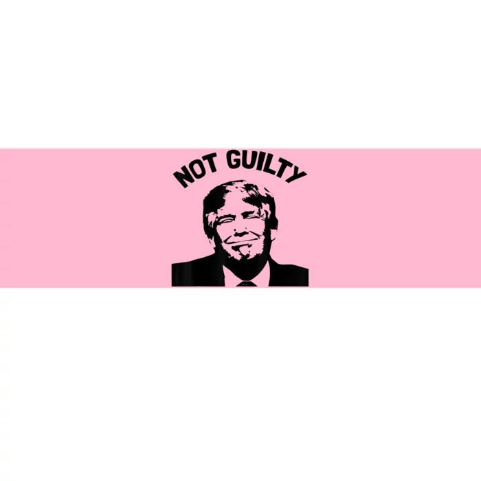 President Donald Trump Mugshot 2024 Not Guilty Supporter Bumper Sticker