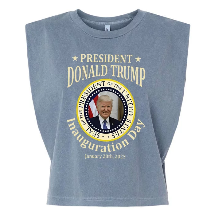 President Donald Trump 47th Inauguration Day 2025 20th Garment-Dyed Women's Muscle Tee