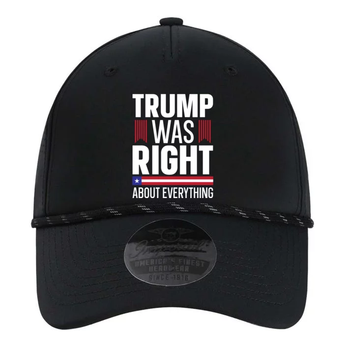 Pro Donald Trump Gift Trump Was Right About Everything Meaningful Gift Performance The Dyno Cap