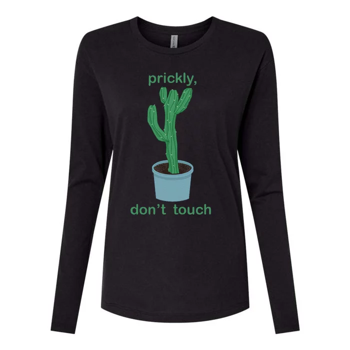 Prickly DonT Touch Womens Cotton Relaxed Long Sleeve T-Shirt