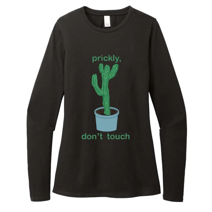 Prickly DonT Touch Womens CVC Long Sleeve Shirt