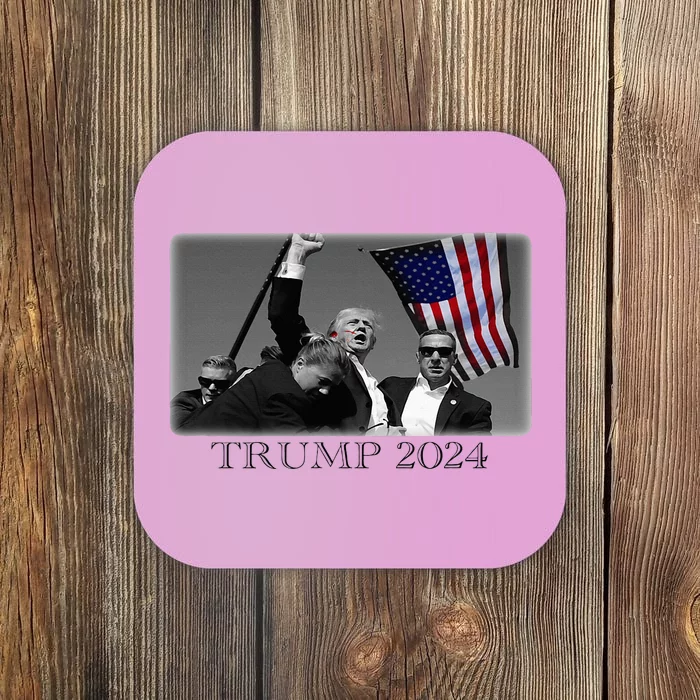 President Donald Trump 2024 Failed Attempt Usa Patriotic Coaster