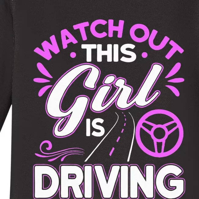 Passed Drivers Test New Driving License Congratulations Teen Baby Long Sleeve Bodysuit