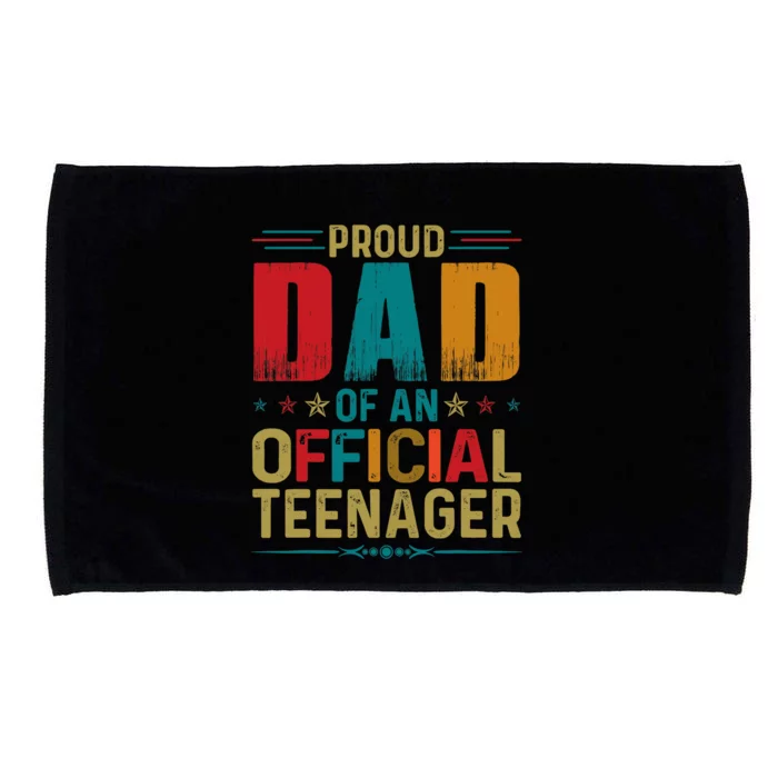 Proud Dad Teenager Funny Bday Party 13 Year Old Microfiber Hand Towel