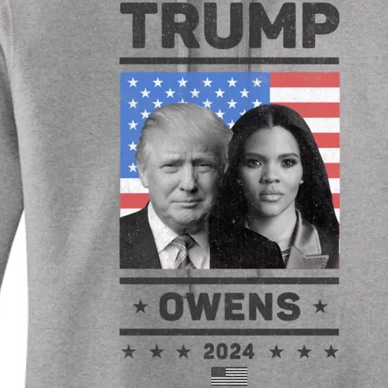 President Donald Trump And Vice President Candace Owens 2024 Women's Pullover Hoodie