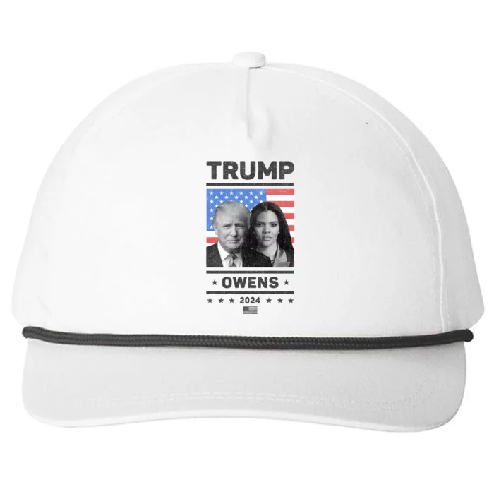 President Donald Trump And Vice President Candace Owens 2024 Snapback Five-Panel Rope Hat