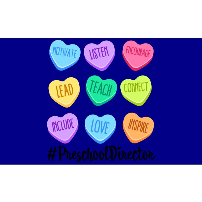 Preschool Director Teacher Valentine's Day Candy Heart Funny Gift Bumper Sticker