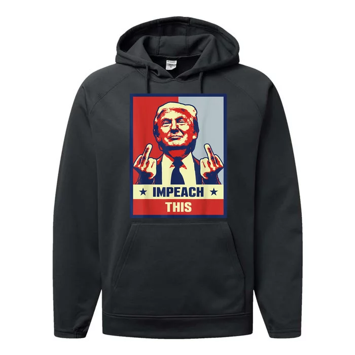 Pro Donald Trump Gifts Republican Conservative Impeach This Performance Fleece Hoodie