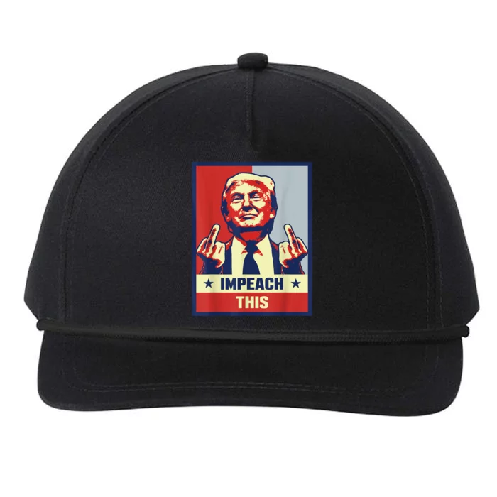 Pro Donald Trump Gifts Republican Conservative Impeach This Snapback Five-Panel Rope Hat