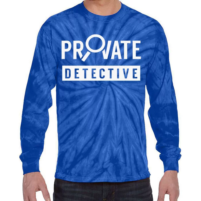 Private Detective Team Spy Investigator Observation Tie-Dye Long Sleeve Shirt