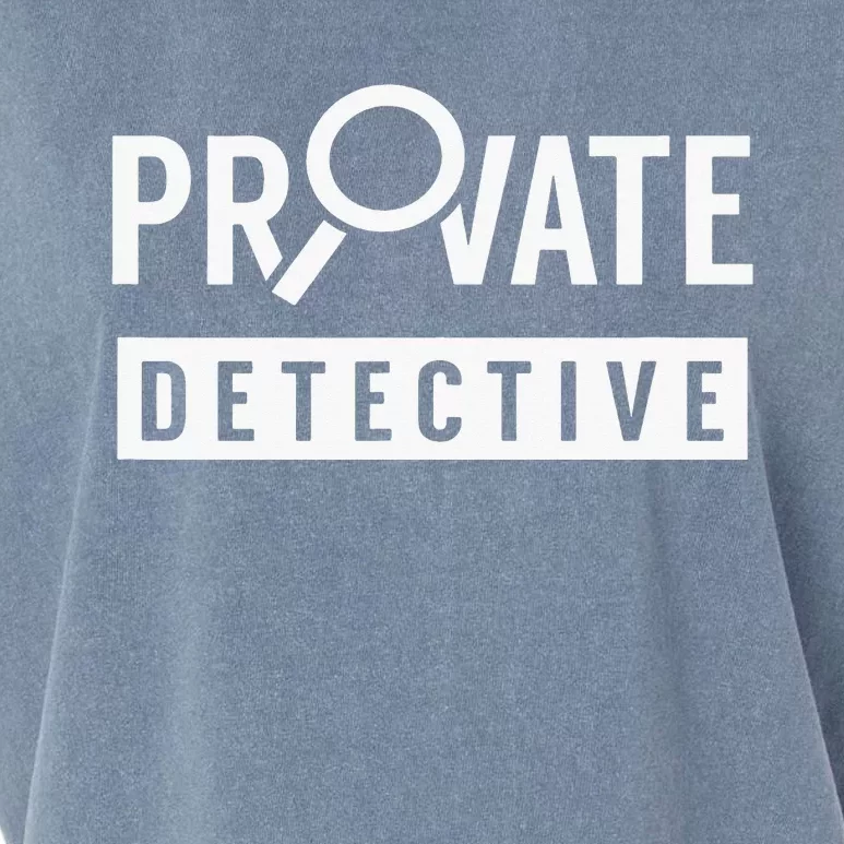 Private Detective Team Spy Investigator Observation Garment-Dyed Women's Muscle Tee