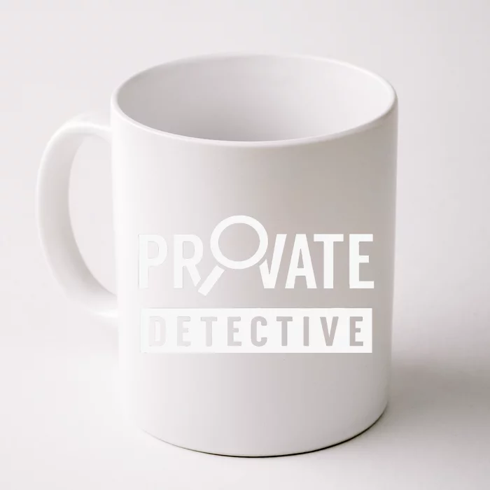 Private Detective Team Spy Investigator Observation Front & Back Coffee Mug