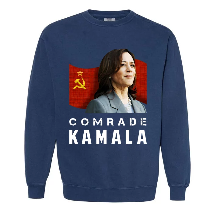 Pro Donald Trump Yard Sign Funny Kamala Harris Garment-Dyed Sweatshirt