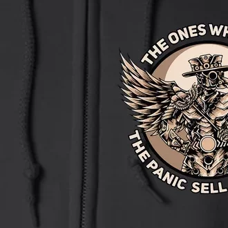 Plague Doctor The Ones Who Sell The Panic Sell The Cure Full Zip Hoodie