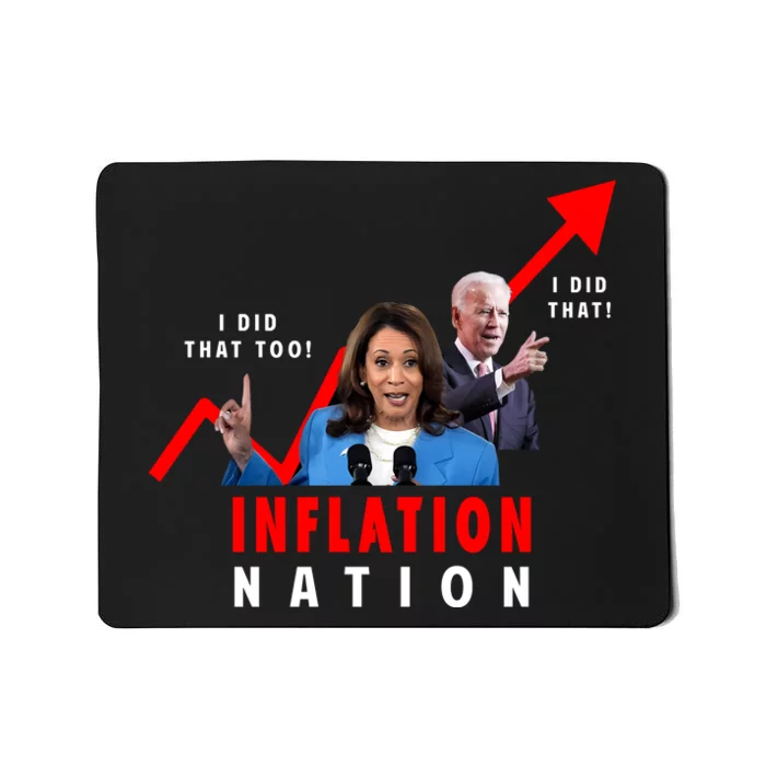 Pro Donald Trump Yard Sign Kamala Harris Sign Inflation Nation Biden Yard Sign Mousepad