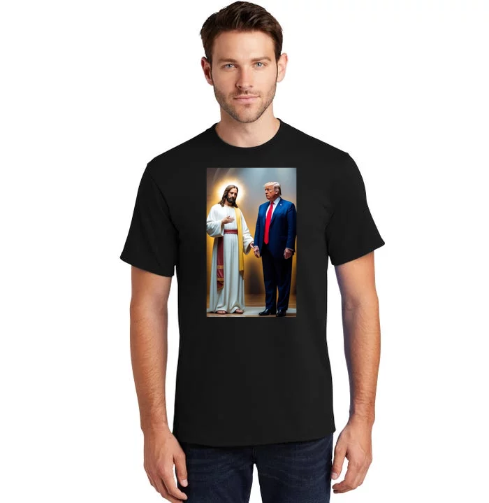 Pro Donald Trump Jesus Christianity Tall T-Shirt