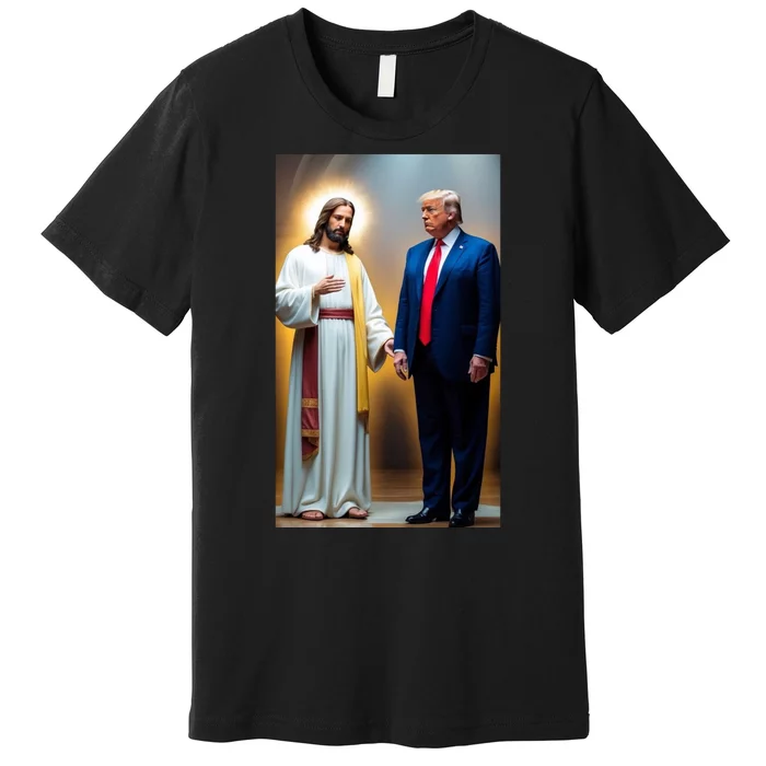 Pro Donald Trump Jesus Christianity Premium T-Shirt