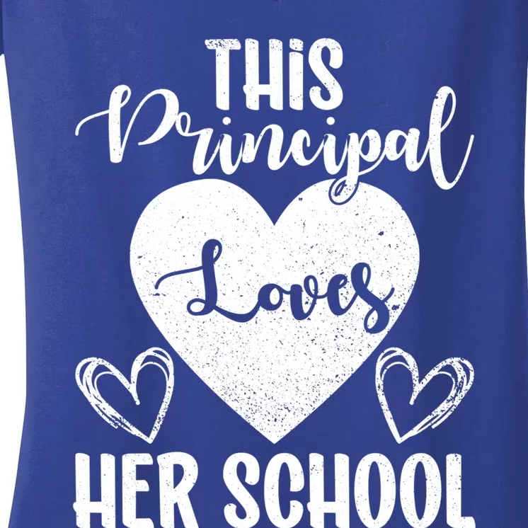 Principals Day This Principal Loves Her School Principal Day Gift Women's V-Neck T-Shirt