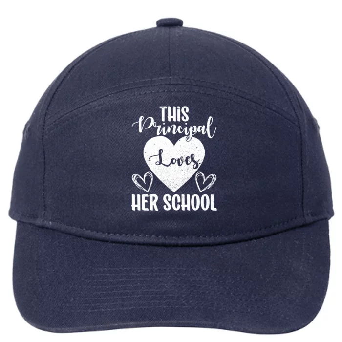 Principals Day This Principal Loves Her School Principal Day Gift 7-Panel Snapback Hat