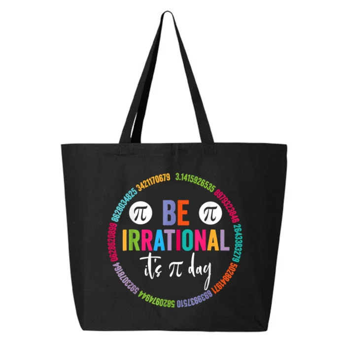 Pi Day Teacher Vintage 3.14 Pi Digits Happy Spiral Pi Day 25L Jumbo Tote