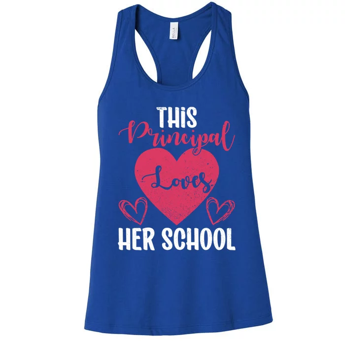 Principals Day This Principal Loves Her School Principal Day Gift Women's Racerback Tank