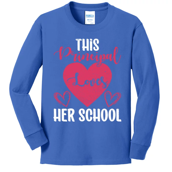 Principals Day This Principal Loves Her School Principal Day Gift Kids Long Sleeve Shirt