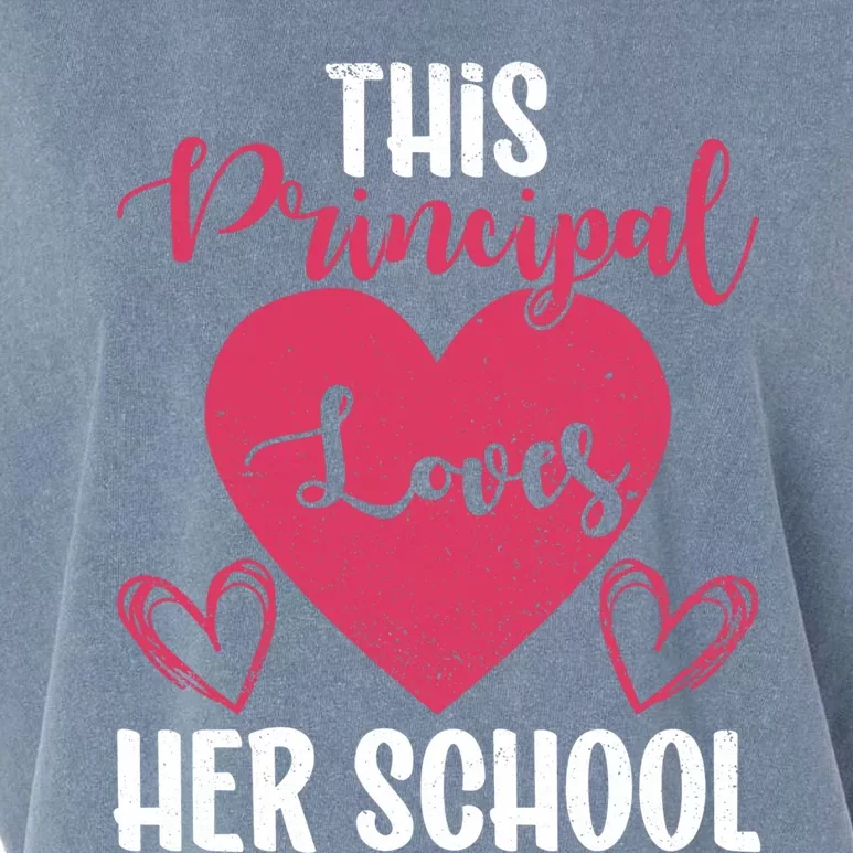 Principals Day This Principal Loves Her School Principal Day Gift Garment-Dyed Women's Muscle Tee