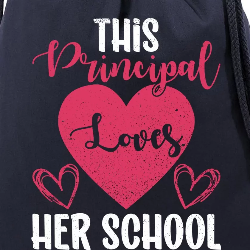 Principals Day This Principal Loves Her School Principal Day Gift Drawstring Bag