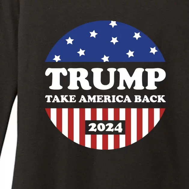 Donald Trump 2024 Presidential Womens CVC Long Sleeve Shirt