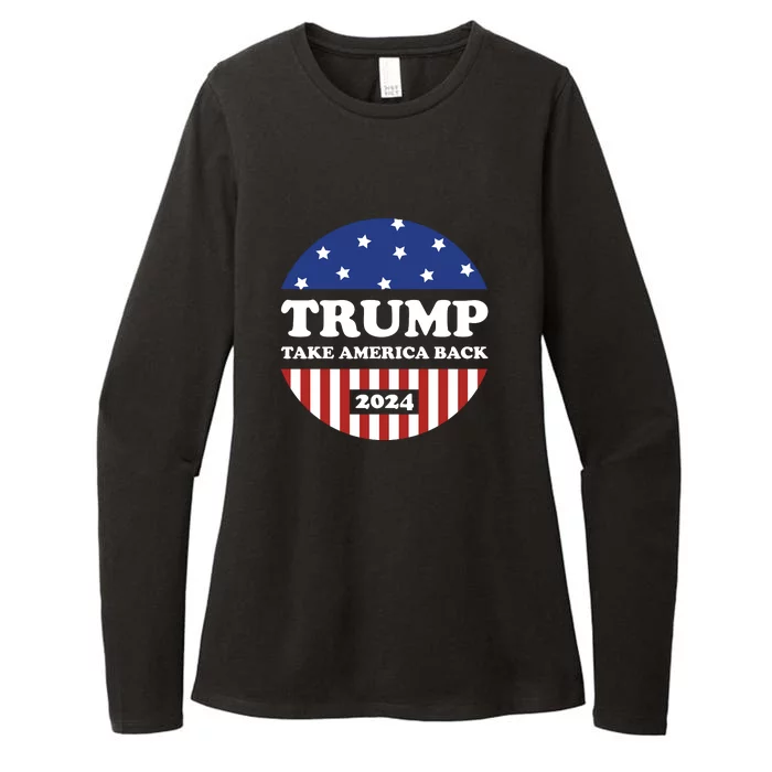 Donald Trump 2024 Presidential Womens CVC Long Sleeve Shirt