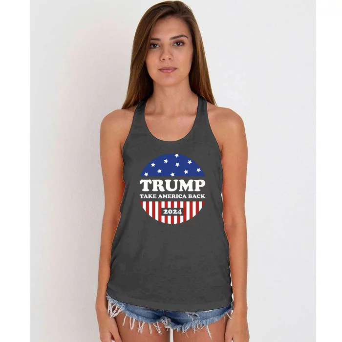 Donald Trump 2024 Presidential Women's Knotted Racerback Tank