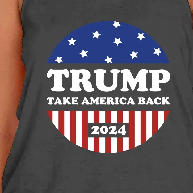 Donald Trump 2024 Presidential Women's Knotted Racerback Tank