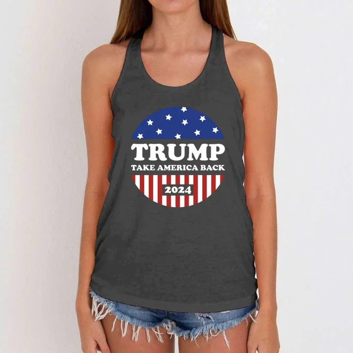 Donald Trump 2024 Presidential Women's Knotted Racerback Tank