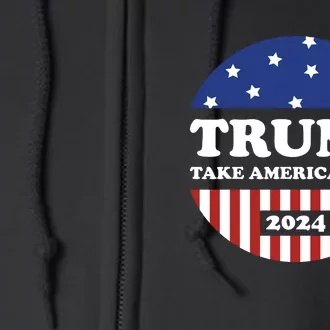 Donald Trump 2024 Presidential Full Zip Hoodie