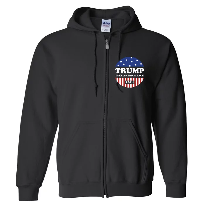 Donald Trump 2024 Presidential Full Zip Hoodie