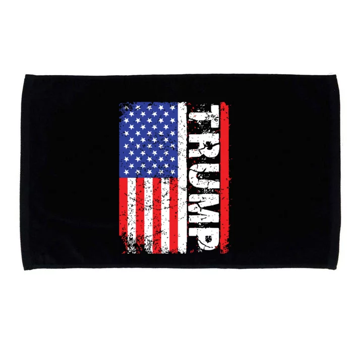 President Donald Trump 2020 Vintage Usa Flag Microfiber Hand Towel