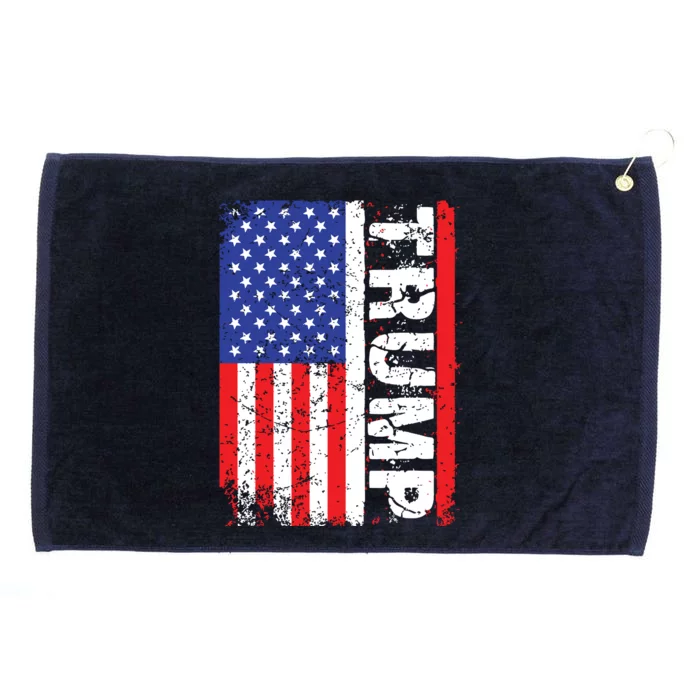 President Donald Trump 2020 Vintage Usa Flag Grommeted Golf Towel