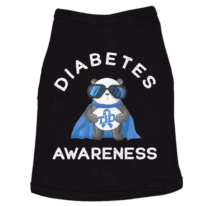 Panda Diabetic Type 1 Diabetes Awareness Support Doggie Tank