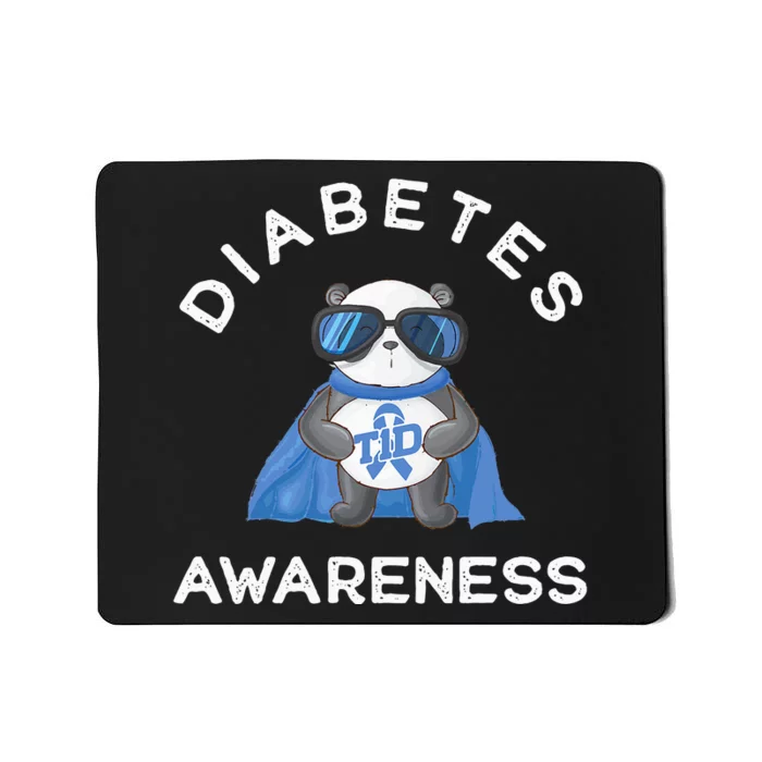 Panda Diabetic Type 1 Diabetes Awareness Support Mousepad