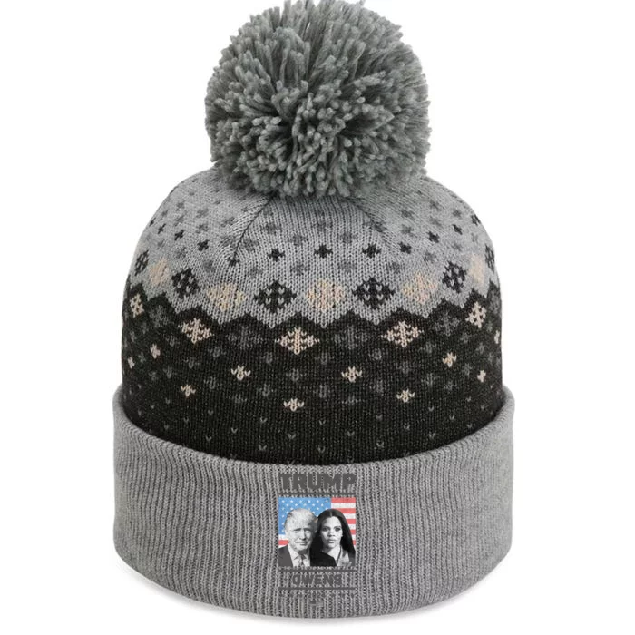 President Donald Trump And Vice President Candace Owens 2024 The Baniff Cuffed Pom Beanie