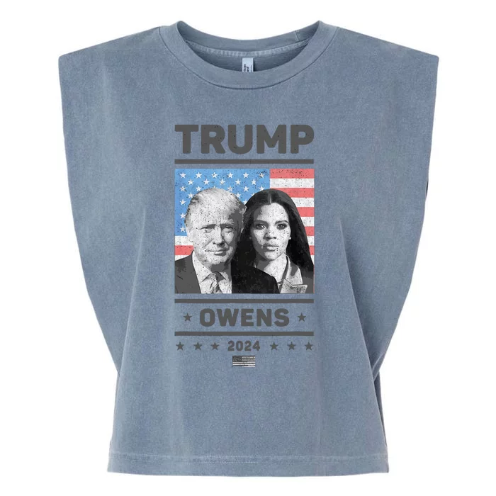 President Donald Trump And Vice President Candace Owens 2024 Garment-Dyed Women's Muscle Tee