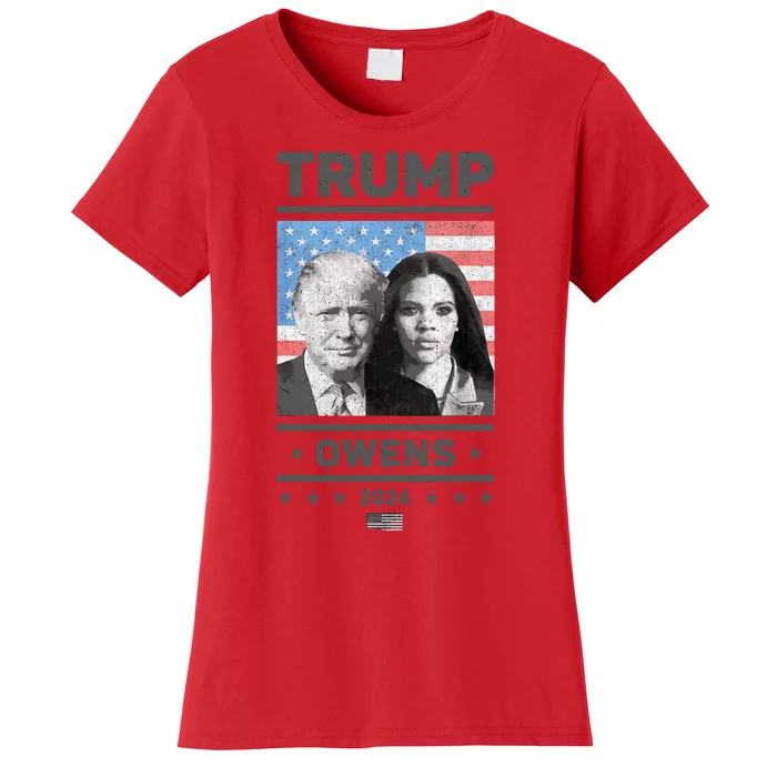 President Donald Trump And Vice President Candace Owens 2024 Women's T-Shirt