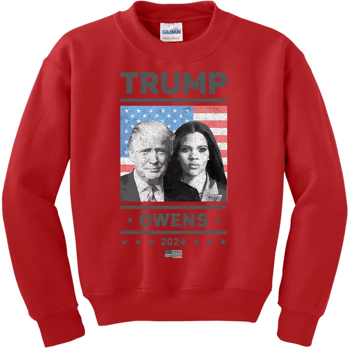 President Donald Trump And Vice President Candace Owens 2024 Kids Sweatshirt