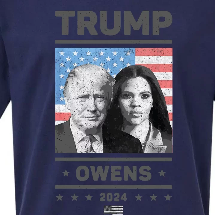 President Donald Trump And Vice President Candace Owens 2024 Sueded Cloud Jersey T-Shirt