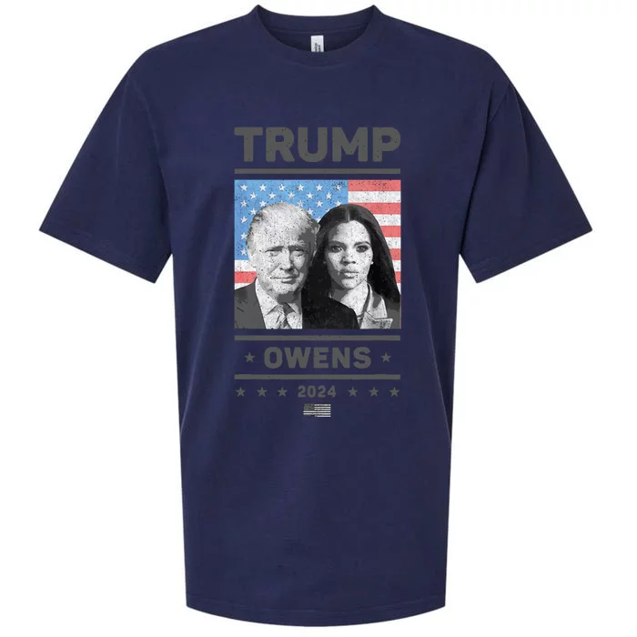 President Donald Trump And Vice President Candace Owens 2024 Sueded Cloud Jersey T-Shirt